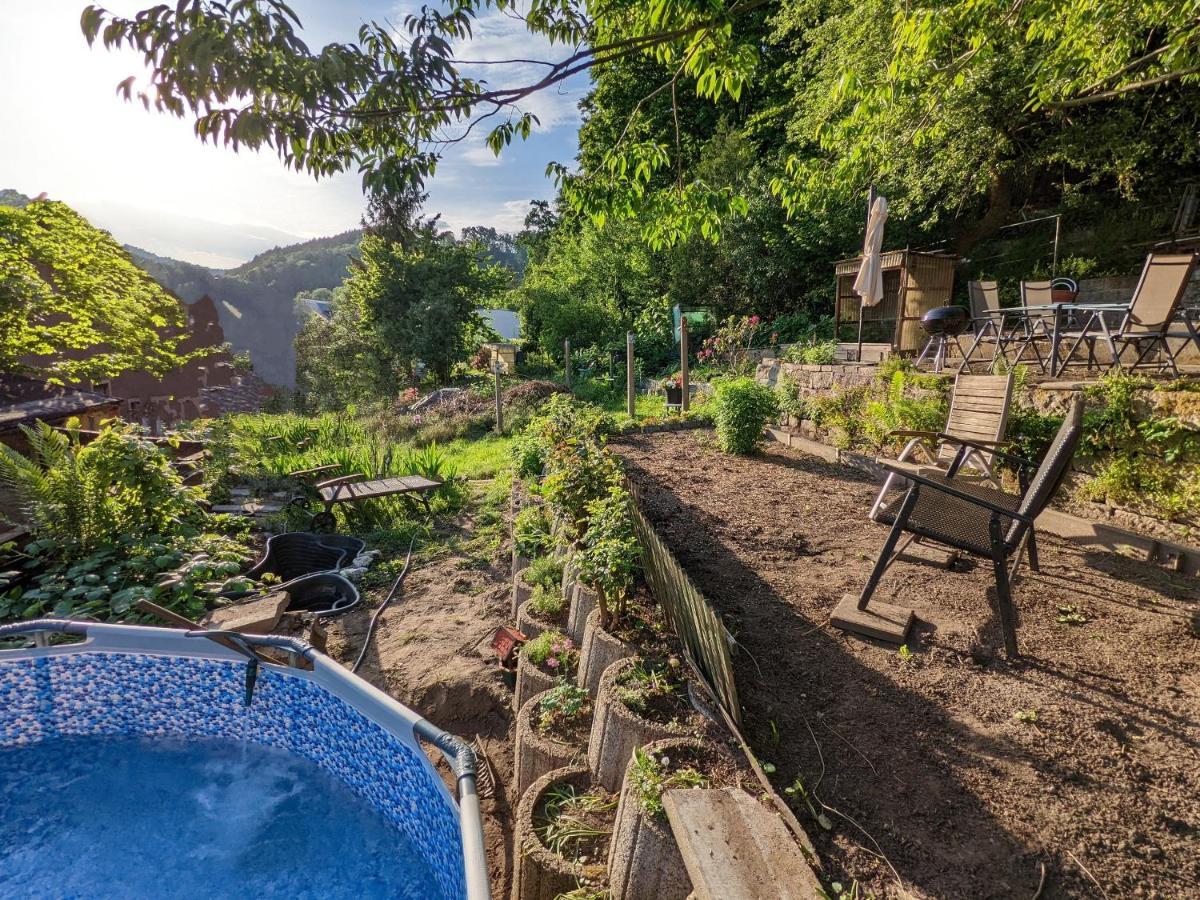 Rathmannsdorf Urlaubsmagie - Bad Schandau Fusslaufig, Garten, Pool - R1 מראה חיצוני תמונה